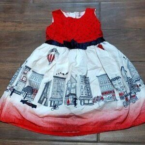 Sportking Girls cityscape dress travel hot air balloon
